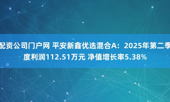 配资公司门户网 平安新鑫优选混合A：2025年第二季度利润112.51万元 净值增长率5.38%