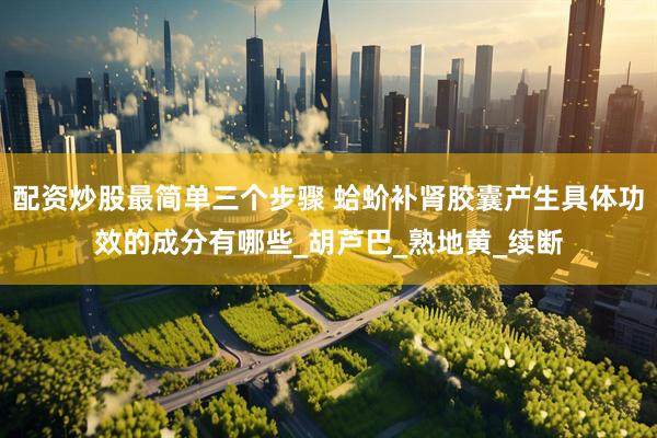 配资炒股最简单三个步骤 蛤蚧补肾胶囊产生具体功效的成分有哪些_胡芦巴_熟地黄_续断